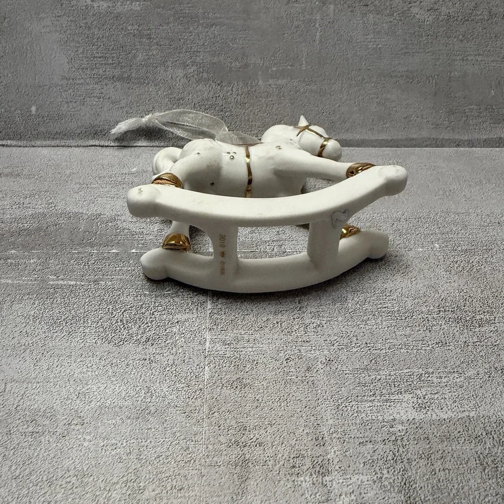 Hallmark Keepsake 2019 Baby's First Christmas Rocking‎ Horse Porcelain Ornament
